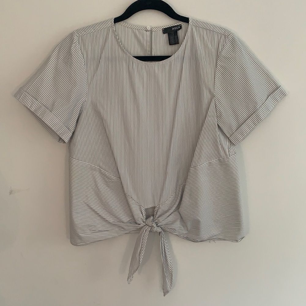 AQUA striped blouse